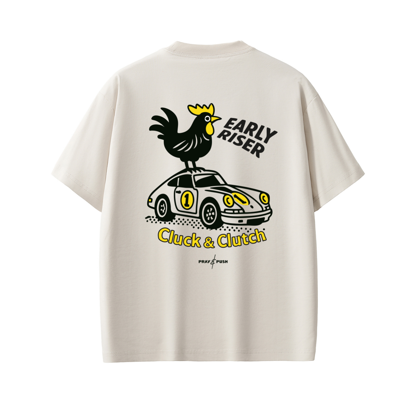 Early Riser White T-Shirt