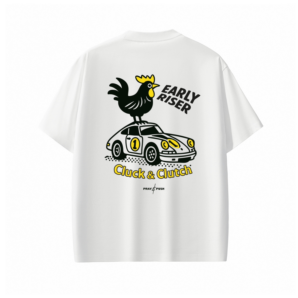 Early Riser White T-Shirt